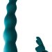 Вибронасадка для двойного проникновения Jungle Bunny - 17 см, цвет: зеленый