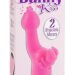 Вибромассажер клиторально-вагинальный Bunny Kiss, цвет: розовый