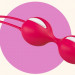 Вагинальные шарики Fun Factory Smartballs Duo, цвет: красный