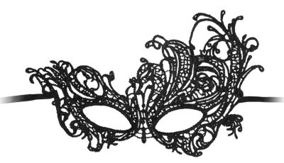 Кружевная маска ручной работы Royal Black Lace Mask, цвет: черный