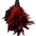 Кисточка с красно-чёрными пёрышками Pipedream FRISKY FEATHER DUSTER - 36 см.