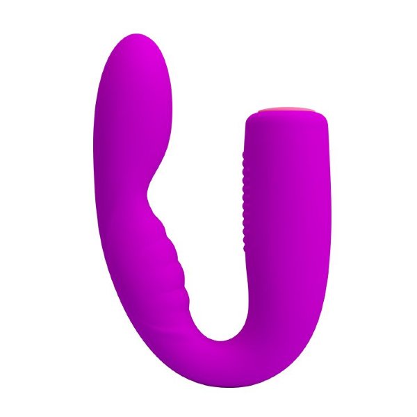 Гнущийся вибромассажер Quintion - 14 см, цвет: лиловый