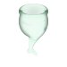 Набор менструальных чаш Feel secure Menstrual Cup, цвет: зеленый