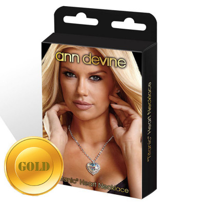 Цепочка с сердцем Titanic Heart Necklace, цвет: золотистый