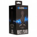 Анальная пробка Vibrating & E-Stimulation Butt Plug с электростимуляцией, цвет: черный - 14 см