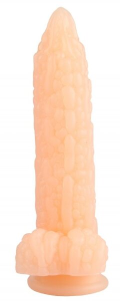 Фантазийный фаллоимитатор Дикая кукуруза - 21 см, цвет: телесный
