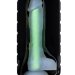 Фаллоимитатор, светящийся в темноте, Wade Glow - 20 см, цвет: прозрачно-зеленый