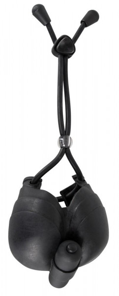 Эрекционное лассо Bad Kitty Ball Bag с подхватом мошонки, цвет: черный