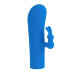 Вибромассажер с клиторальным стимулятором серии Posh, цвет: синий