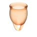 Набор менструальных чаш Feel confident Menstrual Cup, цвет: оранжевый