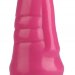 Розовая анальная втулка с круглой головкой - 20 см.
