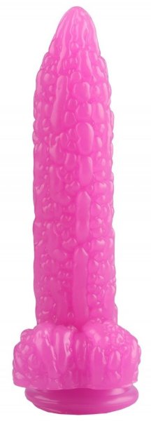 Фантазийный фаллоимитатор Дикая кукуруза - 21 см, цвет: розовый