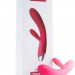 Вибратор Svakom Angel с ребристым стволом, клиторальным отростком и нагревом, цвет: розовый