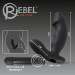 Анальный вибратор Rebel Cock-shaped Vibe для стимуляции простаты, цвет: черный - 15 см