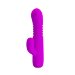 Фрикционный вибратор Leopold - 15,5 см, цвет: лиловый