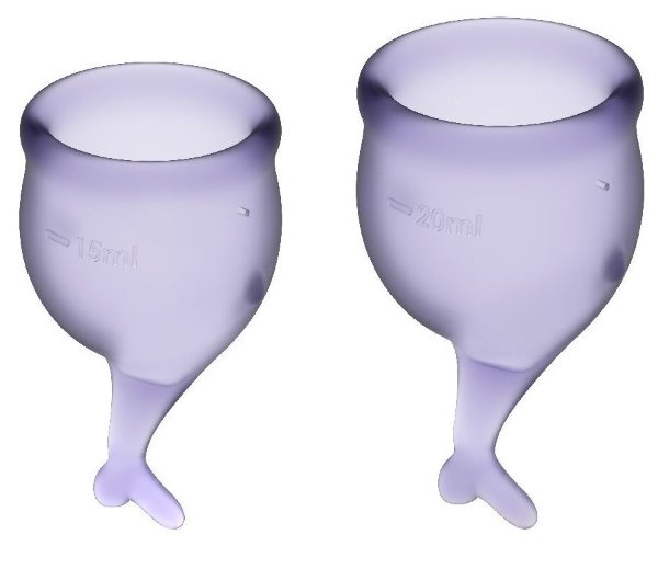 Набор менструальных чаш Feel secure Menstrual Cup, цвет: фиолетовый