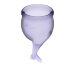 Набор менструальных чаш Feel secure Menstrual Cup, цвет: фиолетовый