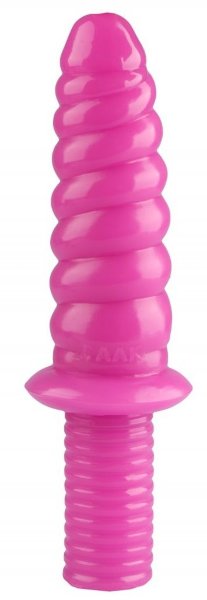 Фантазийный фаллоимитатор Улитка - 28 см, цвет: розовый