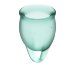 Набор менструальных чаш Feel confident Menstrual Cup, цвет: темно-зеленый