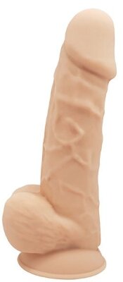 Реалистичный фаллоимитатор DILDO 8.5INCH FLESH - 21,6 см, цвет: телесный