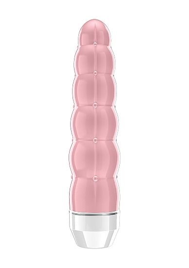 Фигурный вибратор Lauryn - 15 см, цвет: розовый