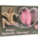 Вибробабочка Venus Butterfly Massager на ремешках, цвет: розовый