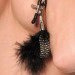Металлические зажимы для сосков Pipedream Feather Nipple Clamps с перышками