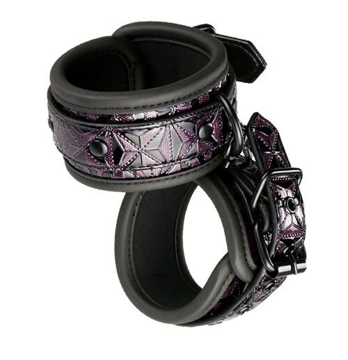 Манжеты Blaze Handcuff Purple, цвет: фиолетово-черный