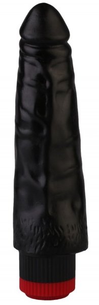 Реалистичный вибромассажер №3 - 17 см, цвет: черный