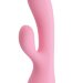 Вибратор Zachary с клиторальным стимулятором - 17,8 см, цвет: нежно-розовый