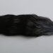 Золотистая анальная пробка с черным лисьим хвостом