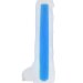 Фаллоимитатор, светящийся в темноте, Matt Glow - 18 см, цвет: прозрачно-синий