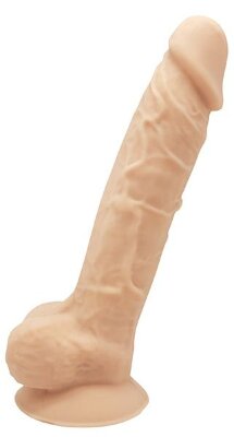 Реалистичный фаллоимитатор DILDO 9INCH FLESH - 22,9 см, цвет: телесный