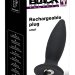 Анальная пробка Black Velvets Rechargeable Plug Small, цвет: черный - 11 см