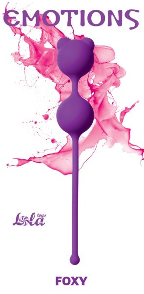 Вагинальные шарики Emotions Foxy, цвет: фиолетовый
