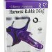 Страпон 10 Mode Vibrations 8.5 Harness Rabbit Dong - 19 см, цвет: фиолетовый