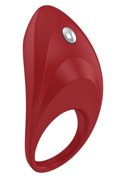 Эрекционное кольцо B7 с вибрацией, цвет: красный