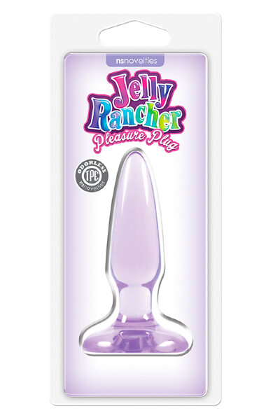 Анальная мини-пробка Jelly Rancher Pleasure Plug Mini, цвет: фиолетовый - 8,1 см