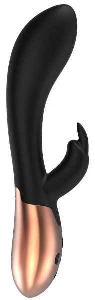 Вибратор Opulent с подогревом - 20,3 см, цвет: черный