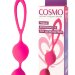 Вагинальные шарики с петлей Cosmo, цвет: розовый