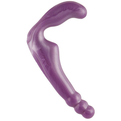 Безремневой страпон Doc Johnson Platinum Premium Silicone The Gal Pal, цвет: фиолетовый - 17 см