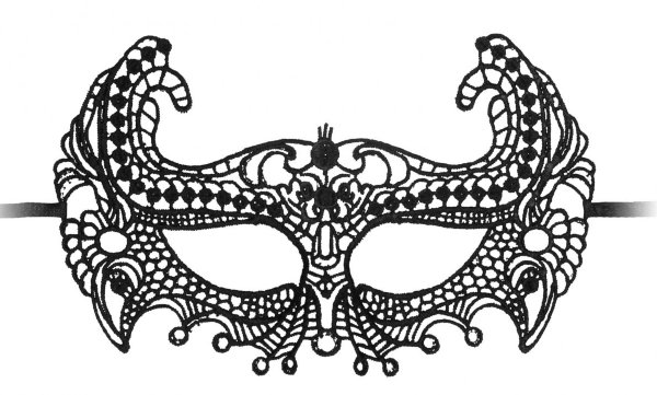 Кружевная маска ручной работы Empress Black Lace Mask, цвет: черный