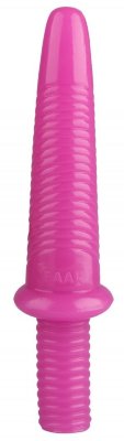 Анальный реалистичный стимулятор - 31 см, цвет: розовый