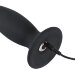 Анальная пробка Black Velvets Rechargeable Plug Large, цвет: черный - 14,7 см