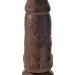 Фаллоимитатор на присоске Chubby - 22,9 см, цвет: коричневый