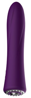 Классический вибромассажер Jewel - 19,5 см, цвет: фиолетовый