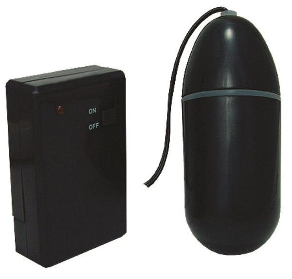Чёрное виброяйцо Pipedream Waterproof Remote Control Bullet с пультом ДУ