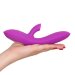 Вибратор с вакуумной стимуляцией клитора Jolie - 20 см, цвет: фиолетовый