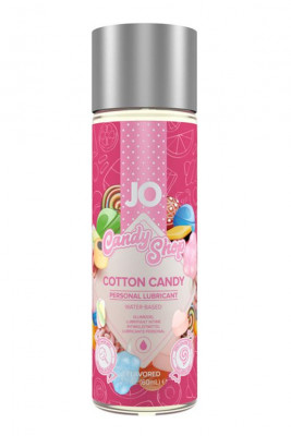 Смазка JO Candy Shop Cotton Candy на водной основе с ароматом сладкой ваты - 60 мл.