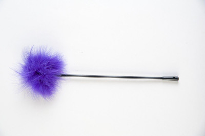 Щекоталка с фиолетовым пушком на кончике